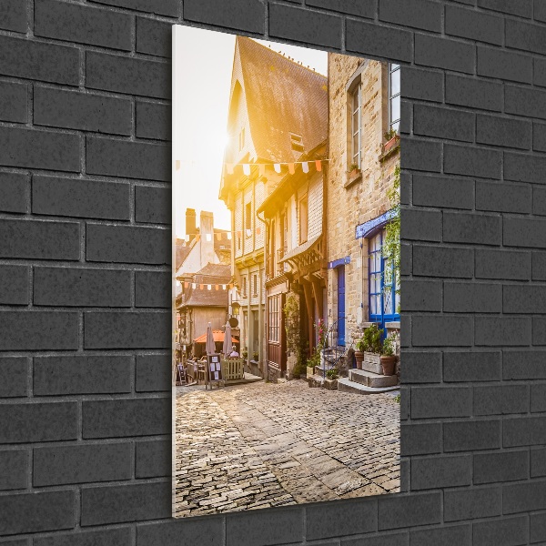 Quadro in vetro acrilico verticale Una strada affascinante