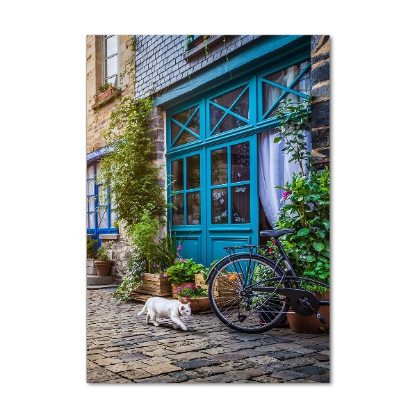 Quadro in vetro acrilico verticale Una strada affascinante