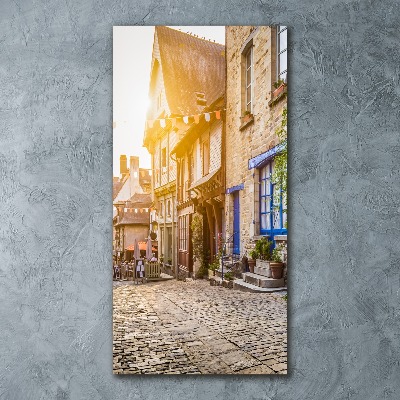 Quadro in vetro acrilico verticale Una strada affascinante