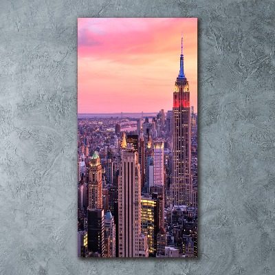Quadro acrilico verticale New York Ovest