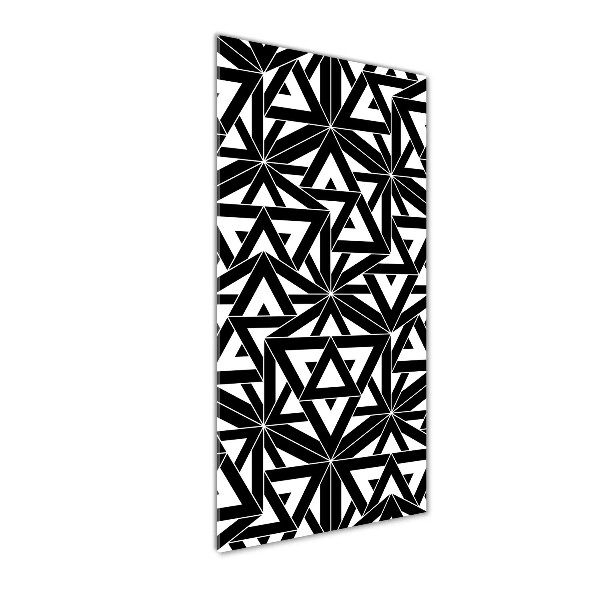 Quadro stampa su vetro acrilico verticale Sfondo geometrico