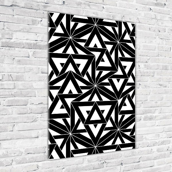 Quadro stampa su vetro acrilico verticale Sfondo geometrico