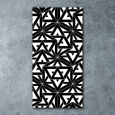 Quadro stampa su vetro acrilico verticale Sfondo geometrico