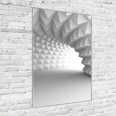 Quadro in vetro acrilico verticale Tunnel astratto