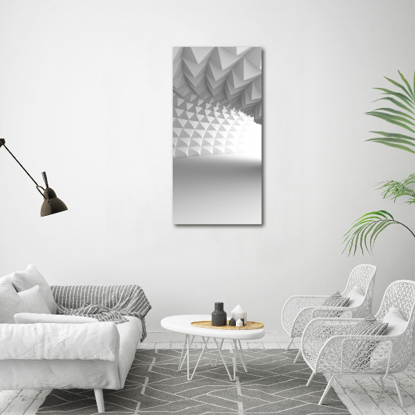 Quadro in vetro acrilico verticale Tunnel astratto