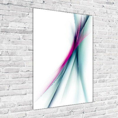Quadro vetro acrilico verticale Onde astratte