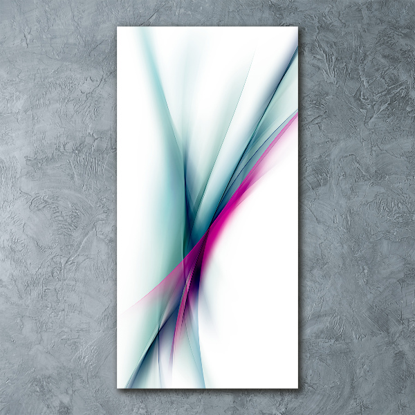 Quadro vetro acrilico verticale Onde astratte