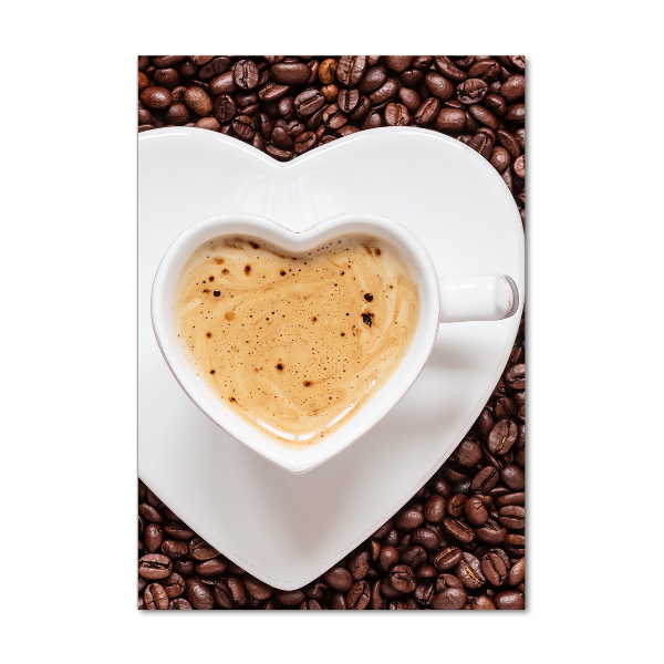 Quadro acrilico verticale Una tazza di caffè