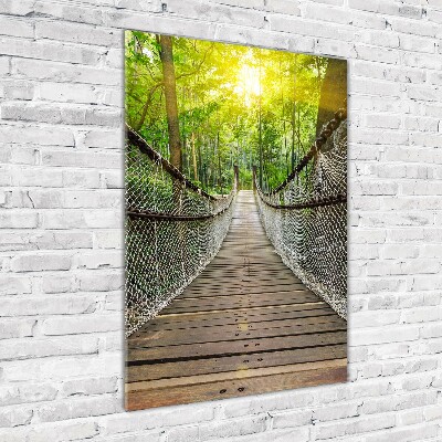 Quadro vetro acrilico verticale Ponte sospeso