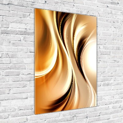 Quadro vetro acrilico verticale Onde astratte