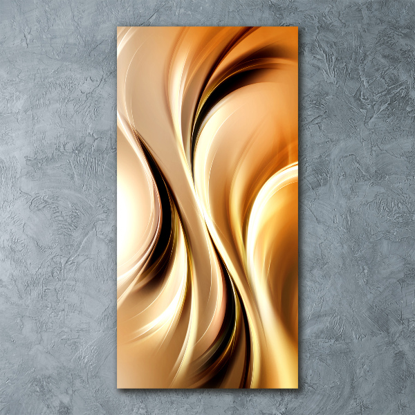 Quadro vetro acrilico verticale Onde astratte