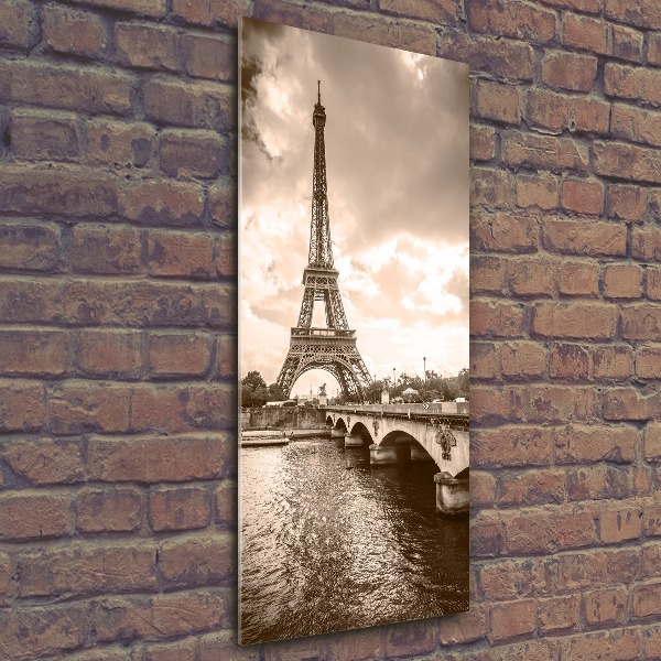 Quadro vetro acrilico verticale Torre Eiffel Parigi