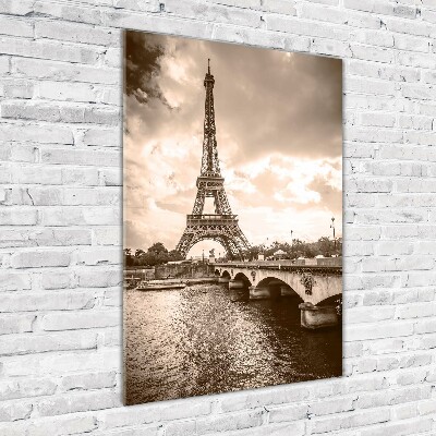 Quadro vetro acrilico verticale Torre Eiffel Parigi