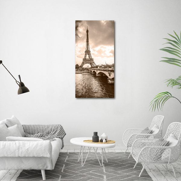 Quadro vetro acrilico verticale Torre Eiffel Parigi