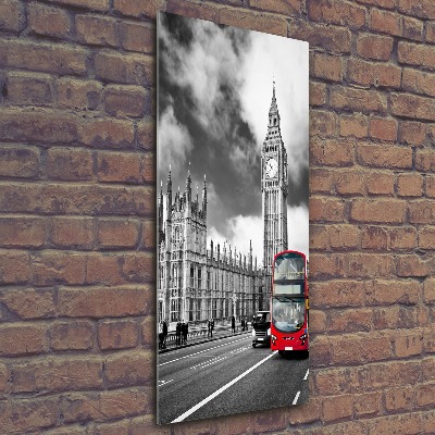 Quadro stampa su vetro acrilico verticale Big Ben di Londra
