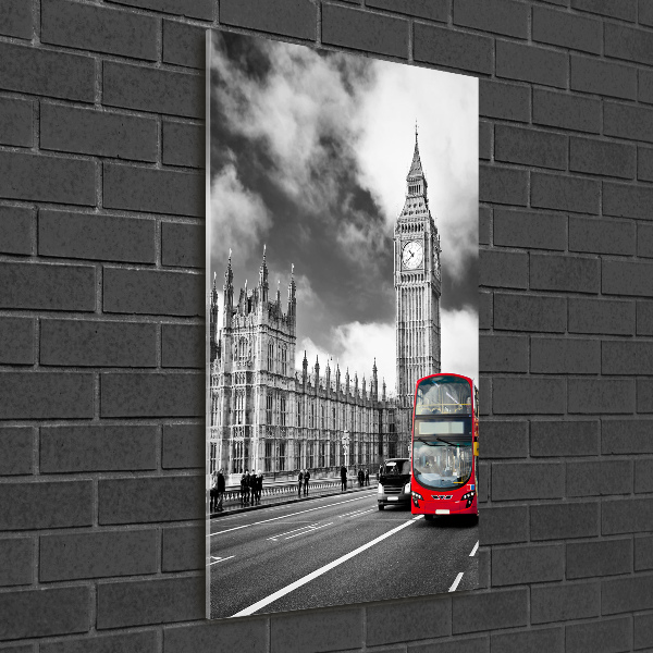 Quadro stampa su vetro acrilico verticale Big Ben di Londra