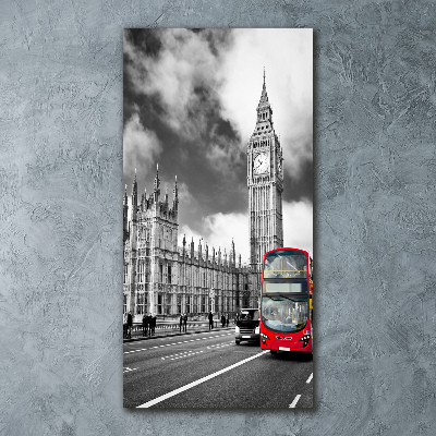 Quadro stampa su vetro acrilico verticale Big Ben di Londra