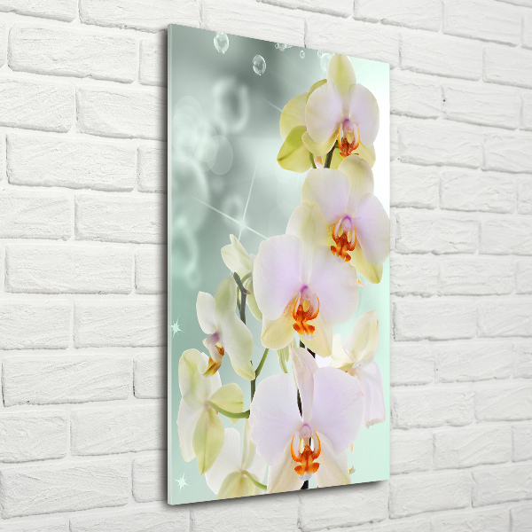Quadro acrilico verticale Orchidea