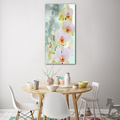 Quadro acrilico verticale Orchidea