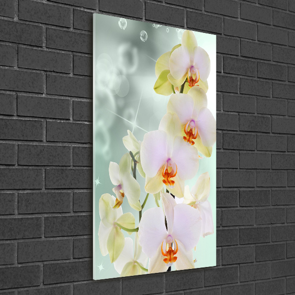 Quadro acrilico verticale Orchidea