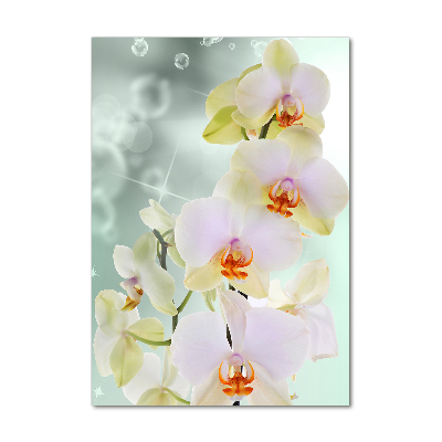 Quadro acrilico verticale Orchidea
