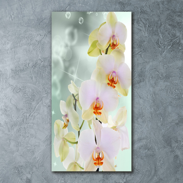 Quadro acrilico verticale Orchidea