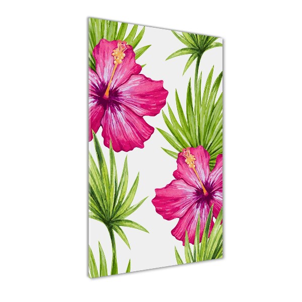 Quadro vetro acrilico verticale Modello hawaiano