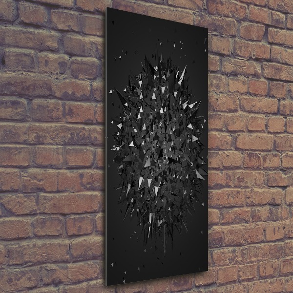 Quadro in vetro acrilico verticale Astrazione 3D