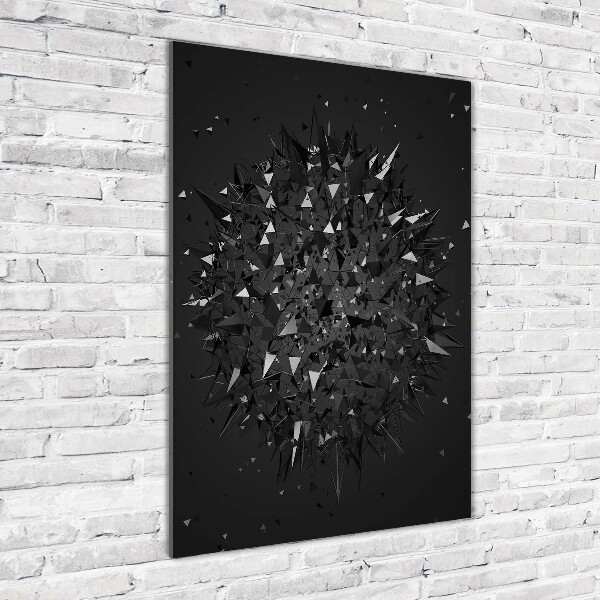 Quadro in vetro acrilico verticale Astrazione 3D