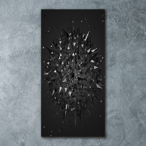 Quadro in vetro acrilico verticale Astrazione 3D