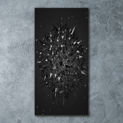 Quadro in vetro acrilico verticale Astrazione 3D