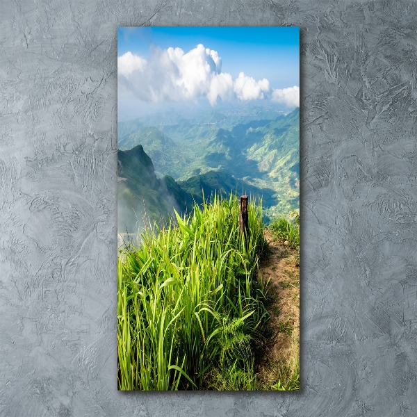Quadro vetro acrilico verticale Sentiero di montagna