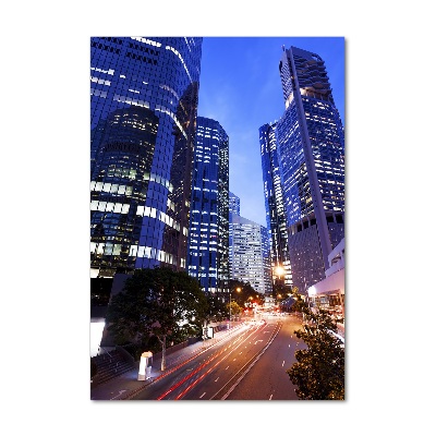 Quadro stampa su vetro acrilico verticale Grattacieli