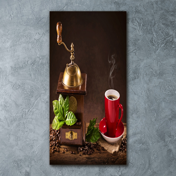 Quadro acrilico verticale Macinacaffè