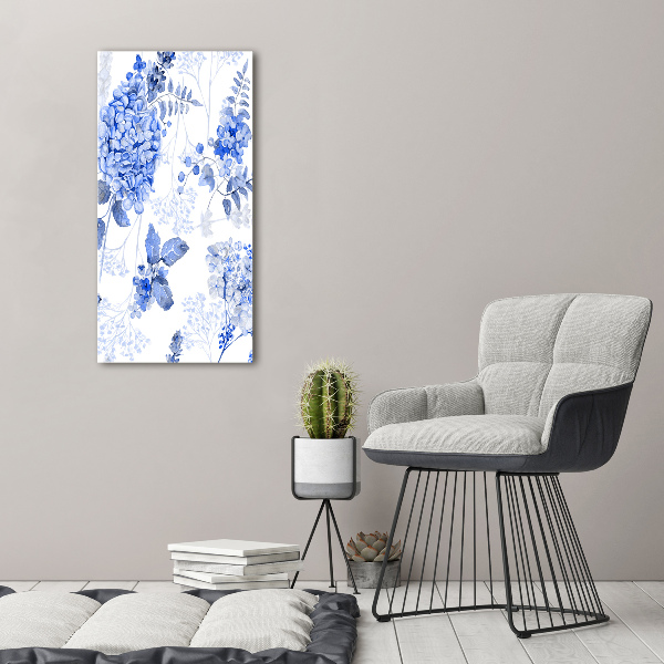 Quadro in vetro acrilico verticale Senza