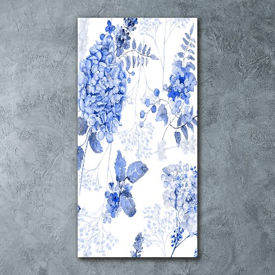 Quadro in vetro acrilico verticale Senza