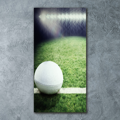 Quadro acrilico verticale Palla da rugby