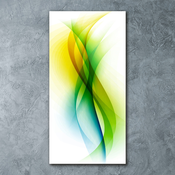 Quadro vetro acrilico verticale Onde astratte