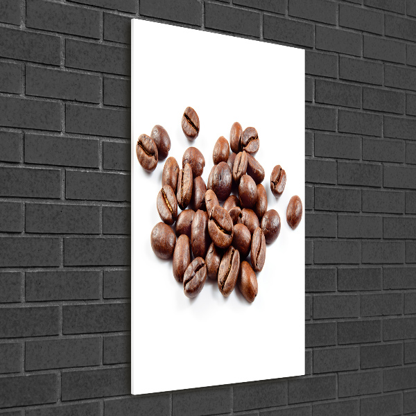 Quadro vetro acrilico verticale Chicchi di caffè
