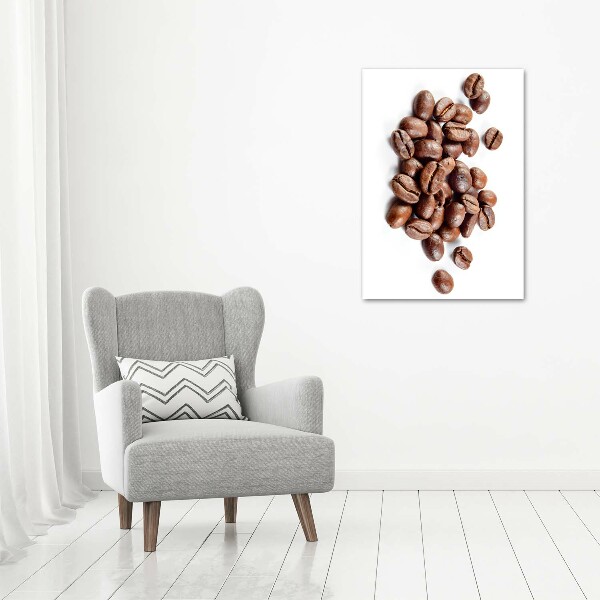 Quadro vetro acrilico verticale Chicchi di caffè