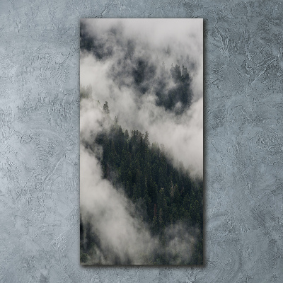 Quadro acrilico verticale Una nuvola sopra la foresta