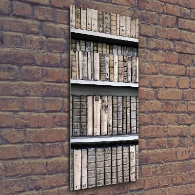 Quadro in vetro acrilico verticale Libreria