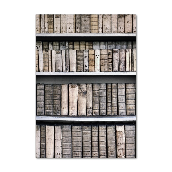 Quadro in vetro acrilico verticale Libreria