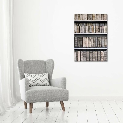 Quadro in vetro acrilico verticale Libreria