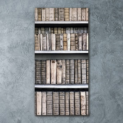 Quadro in vetro acrilico verticale Libreria