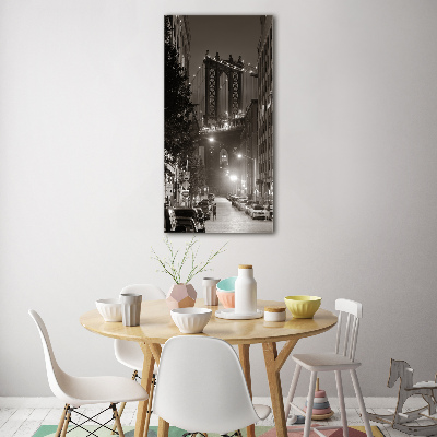 Quadro vetro acrilico verticale Manhattan, New York