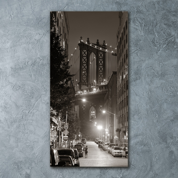 Quadro vetro acrilico verticale Manhattan, New York