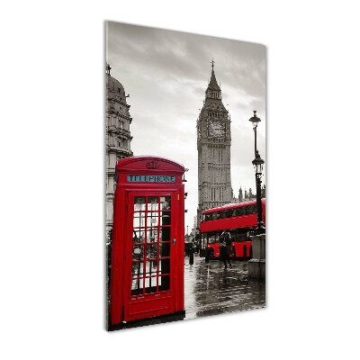 Quadro stampa su vetro acrilico verticale Big Ben di Londra