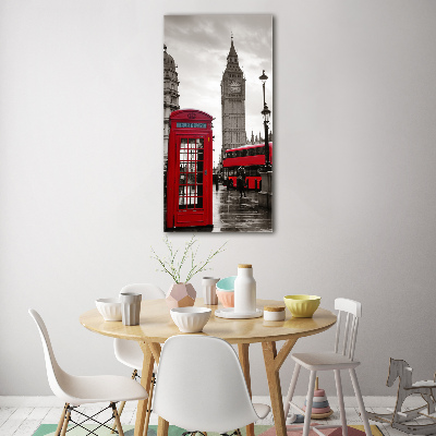 Quadro stampa su vetro acrilico verticale Big Ben di Londra