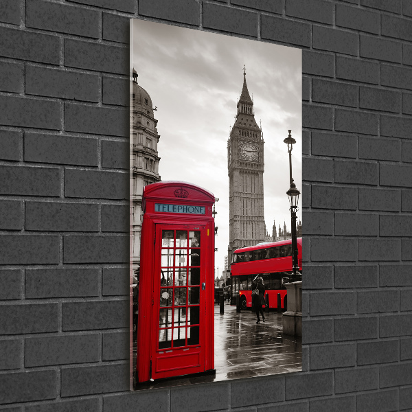 Quadro stampa su vetro acrilico verticale Big Ben di Londra